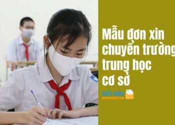 Mẫu đơn xin chuyển trường trung học cơ sở