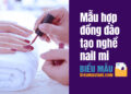 Mẫu hợp đồng đào tạo nghề nail mi