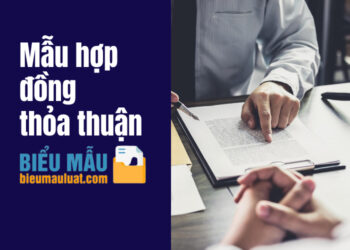 Mẫu hợp đồng thỏa thuận