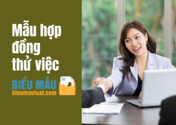 Mẫu hợp đồng thử việc