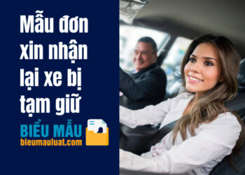 Mẫu đơn xin nhận lại xe bị tạm giữ