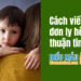 Cách viết đơn ly hôn thuận tình