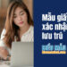 Mẫu giấy xác nhận lưu trú