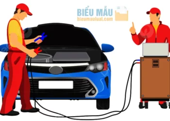 Tải mẫu biên bản nghiệm thu sửa chữa xe ô tô PDF.DOCx